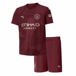 Manchester City Third Away Kids Soccer Jerseys Kit