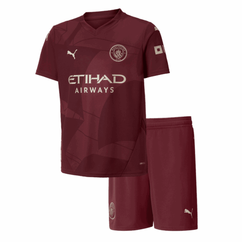 Manchester City Third Away Kids Soccer Jerseys Kit