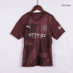 Manchester City Third Away Kids Soccer Jerseys Kit - Image 4