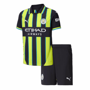 Manchester City Away Kids Soccer Jerseys Kit