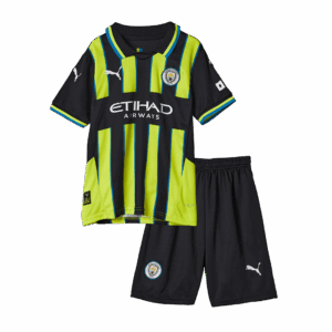 Manchester City Away Kids Soccer Jerseys Kit - Image 3