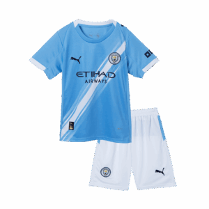 Manchester City Home Kids Soccer Jerseys Kit 2025/26 - Image 3