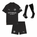Manchester City Away Kids Soccer Jerseys Full Kit 2025/26