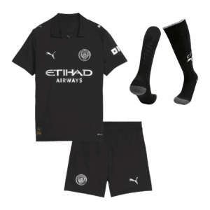 Manchester City Away Kids Soccer Jerseys Full Kit 2025/26