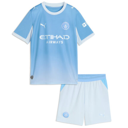 Manchester City Home Kids Soccer Jerseys Kit 2026/27