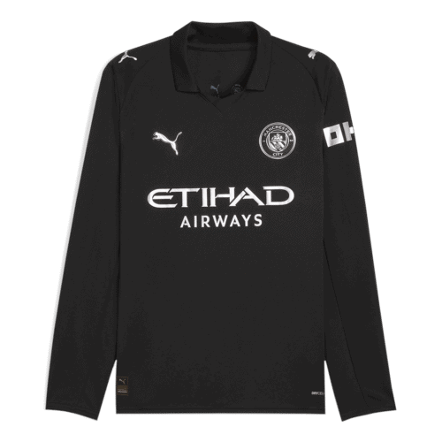 Manchester City Away Long Sleeve Soccer Jersey 2025/26