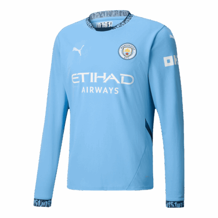 Manchester City Home Long Sleeve Jersey