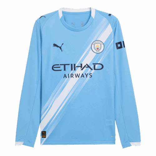 Manchester City Home Long Sleeve Jersey 2025/26