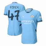 FODEN #47 Manchester City Home Player Version Jersey - UCL