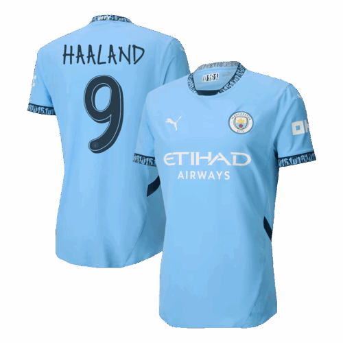 HAALAND #9 Manchester City Home Player Version Jersey - UCL