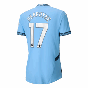 DE BRUYNE #17 Manchester City Home Player Version Jersey - Image 3
