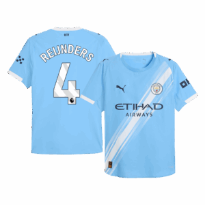 REIJNDERS #4 Manchester City Home Player Version Jersey 2025/26