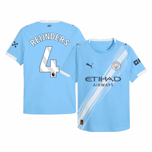REIJNDERS #4 Manchester City Home Player Version Jersey 2025/26
