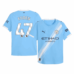 FODEN #47 Manchester City Home Player Version Jersey 2025/26