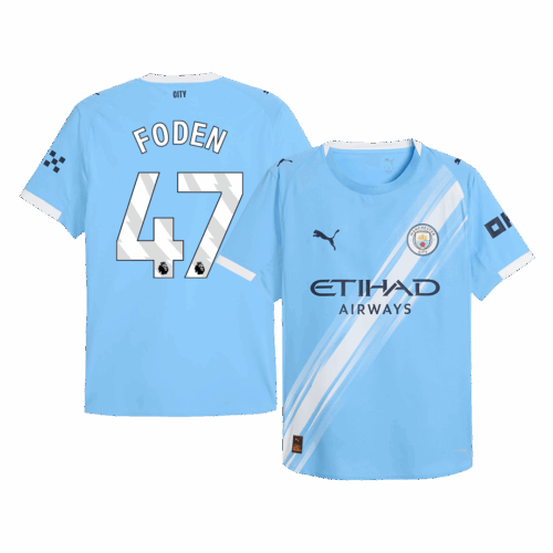 FODEN #47 Manchester City Home Player Version Jersey 2025/26