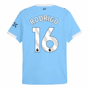RODRIGO #16 Manchester City Home Player Version Jersey 2025/26 - Image 3