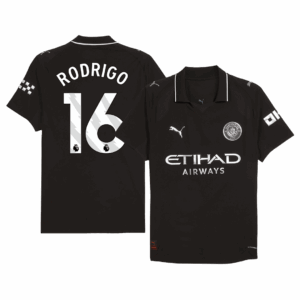 RODRIGO #16 Manchester City Away Player Version Jersey 2025/26