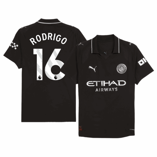 RODRIGO #16 Manchester City Away Player Version Jersey 2025/26