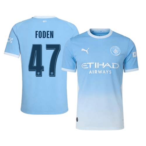 FODEN #47 Manchester City Home Player Version Jersey 2026/27 - UCL