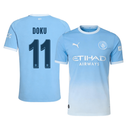 DOKU #11 Manchester City Home Player Version Jersey 2026/27 - UCL