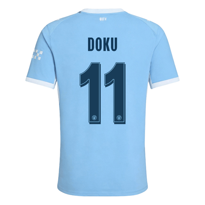 734233_2 DOKU #11 Manchester City Home Player Version Jersey 2026/27 - UCL