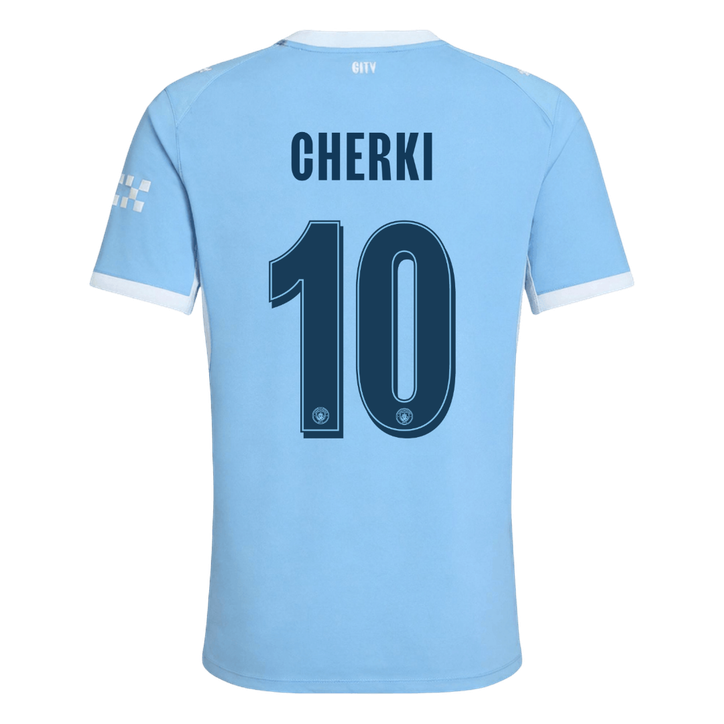 734286_2 CHERKI #10 Manchester City Home Player Version Jersey 2026/27 - UCL