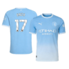 734445_1 ENZO #17 Manchester City Home Player Version Jersey 2026/27