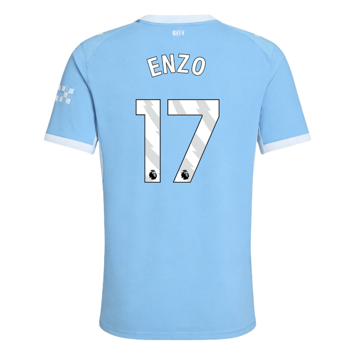 734445_2 ENZO #17 Manchester City Home Player Version Jersey 2026/27