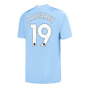 J.ALVAREZ #19 Manchester City Home Soccer Jersey 2023/24