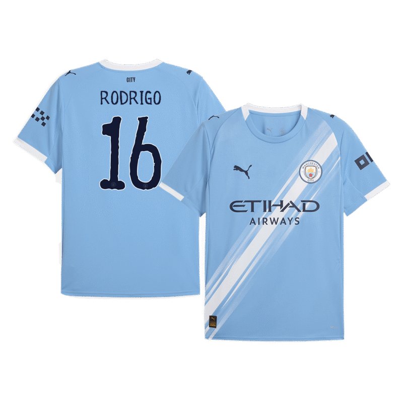 RODRIGO #16 Manchester City Home Soccer Jersey 2025/26 - Club World Cup