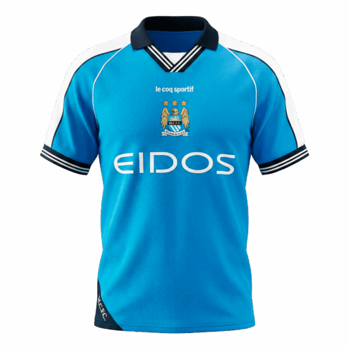 Retro Soccer Jersey Manchester City Home 1999/01