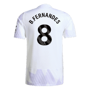 B.FERNANDES #8 Manchester United Away Authentic Soccer Jersey 2025/26