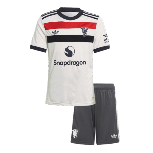 Manchester United Third Away Kids Soccer Jerseys Kit 2024/25