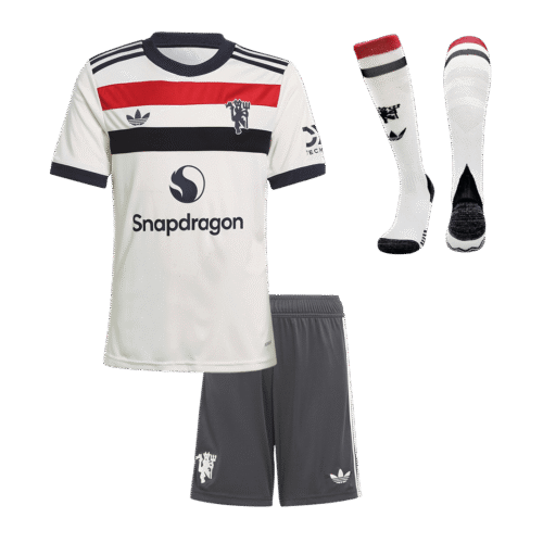 Manchester United Third Away Kids Soccer Jerseys Full Kit 2024/25
