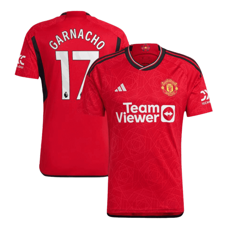 GARNACHO #17 Manchester United Home Soccer Jersey 2023/24