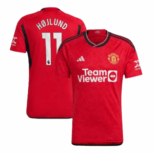 HØJLUND #11 Manchester United Home Soccer Jersey 2023/24