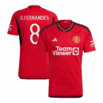 B.FERNANDES #8 Manchester United Home Soccer Jersey 2023/24 -UCL