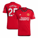 SANCHO #25 Manchester United Home Soccer Jersey 2023/24