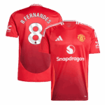 650102_1 B.FERNANDES #8 Manchester United Home Soccer Jersey