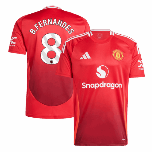B.FERNANDES #8 Manchester United Home Soccer Jersey