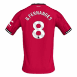 B.FERNANDES #8 Manchester United Home Soccer Jersey 2025/26