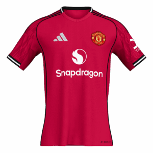 B.FERNANDES #8 Manchester United Home Soccer Jersey 2025/26 - Image 3