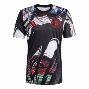 Manchester United Pre-Match Soccer Jersey 2025/26 Black