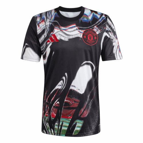 Manchester United Pre-Match Soccer Jersey 2025/26 Black