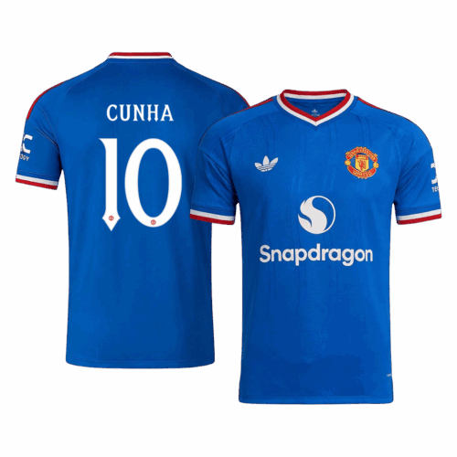 CUNHA #10 Manchester United Away Soccer Jersey 2026/27 -UCL