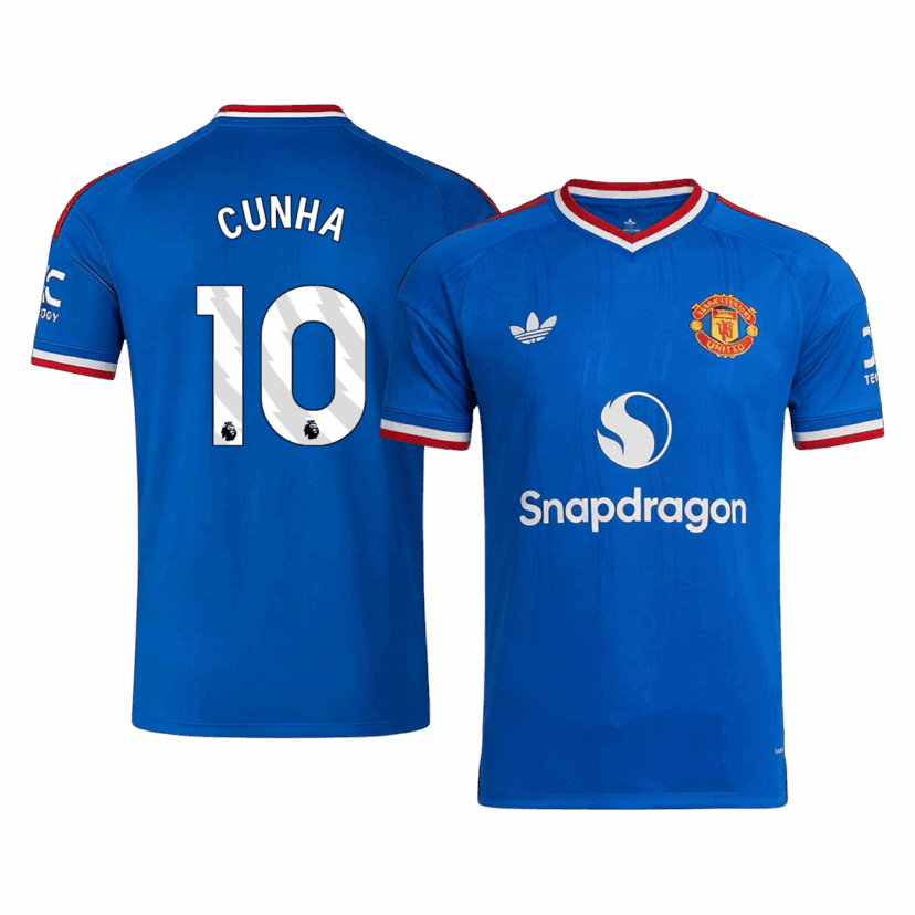 723618_1 CUNHA #10 Manchester United Away Soccer Jersey 2026/27