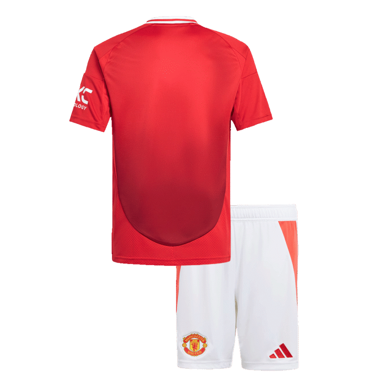 Manchester United Home Kids Soccer Jerseys Kit 2024/25