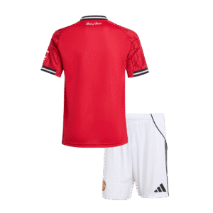 Manchester United Home Kids Soccer Jerseys Kit 2025/26