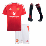 Manchester United Home Kids Soccer Jerseys Full Kit