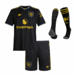 Manchester United Third Away Kids Soccer Jerseys Full Kit 2025/26
